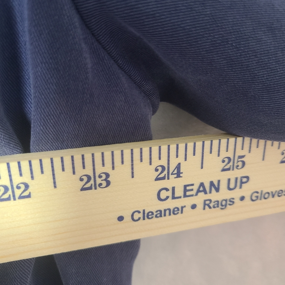 🔥Chico's Soft Twill Drape Navy Blue Jacket with Pockets - Picture 4 of 9